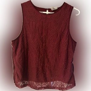 Forever 21 embellished crop tank size L